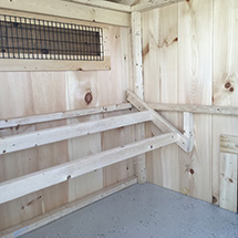 Back view of Quaker 6x10 Combination Chicken Coop